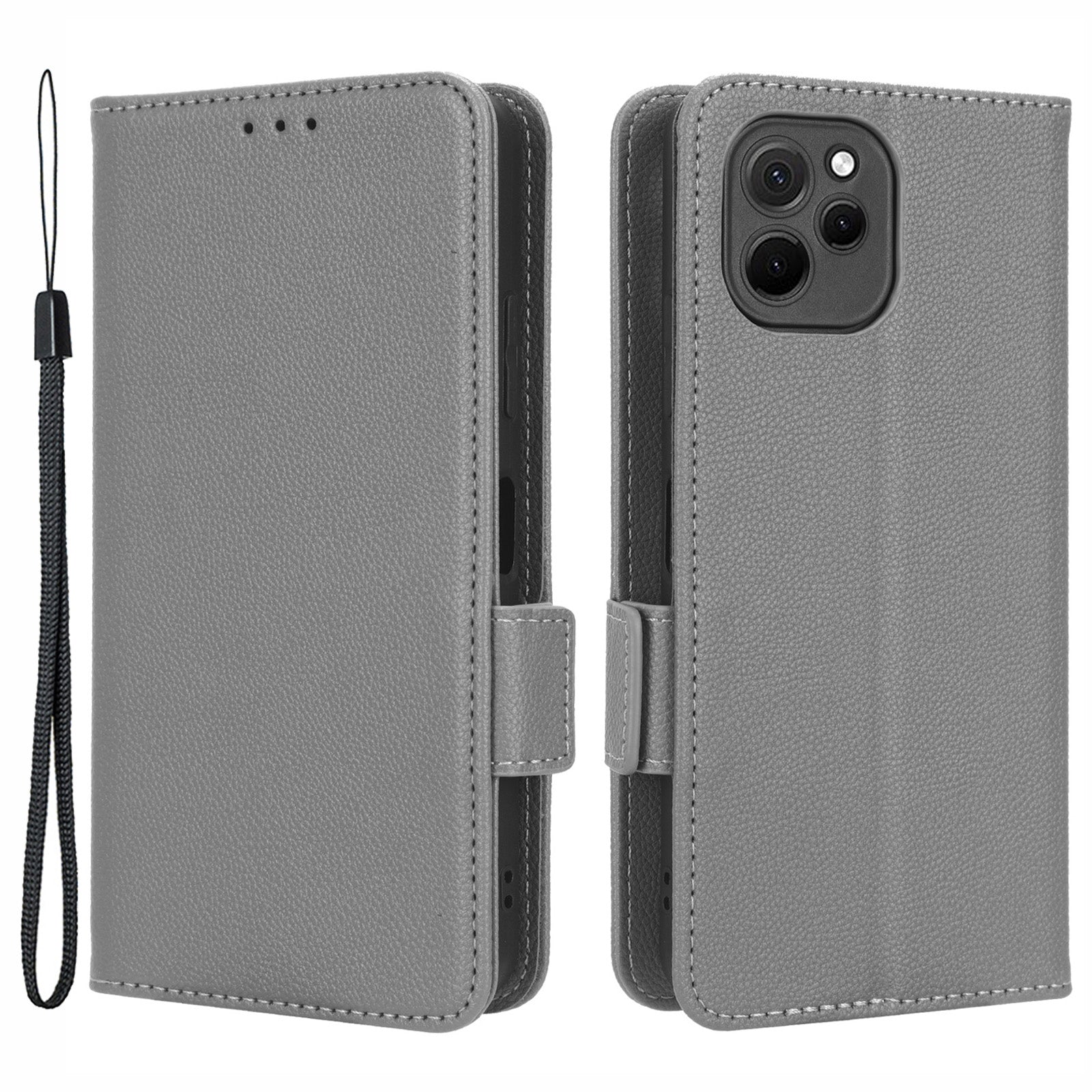 PU Leather Smartphone Case For Huawei nova Y61 4G Enjoy 50z 4G Dual Magnetic Clasp Litchi Texture Flip Wallet Stand Scratch-resistant Phone Cover PU Leather Smartphone Case For Huawei nova Y61 4G Enjoy 50z 4G Dual Magnetic Clasp Litchi Texture Flip Wallet Stand Scratch-resistant Phone Cover